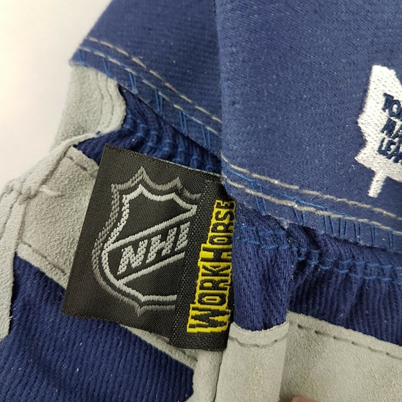 Toronto Maple Leafs NHL Kids Leather Work Gloves - Picture 2 of 6